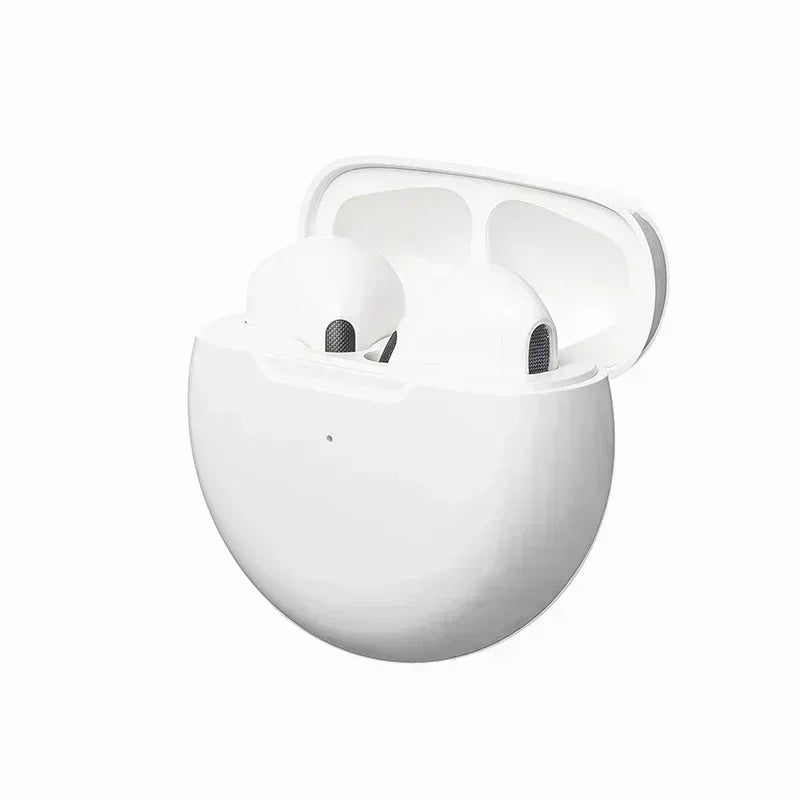 Fones de ouvido Bluetooth TWS com microfone, fone de ouvido sem fio para iPhone, Pro 6
