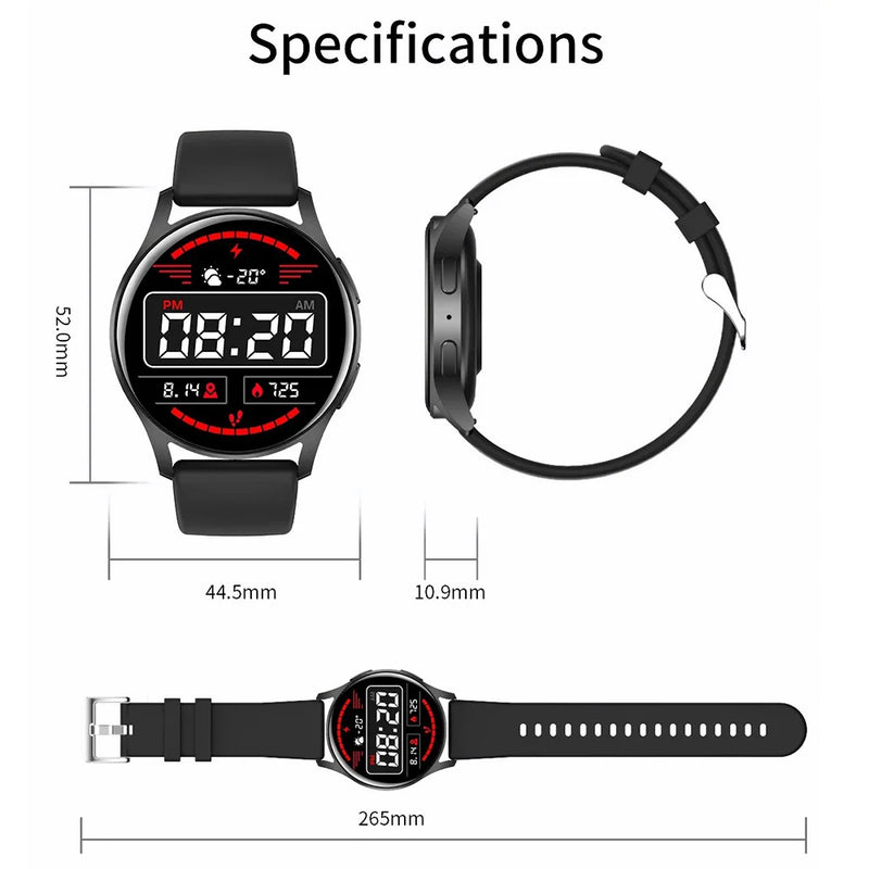 Relógio  smartwatch 6 masculino ,bluetooth chamada ,monitoramento de saúde , despertador , moda relógio feminino multifuncional