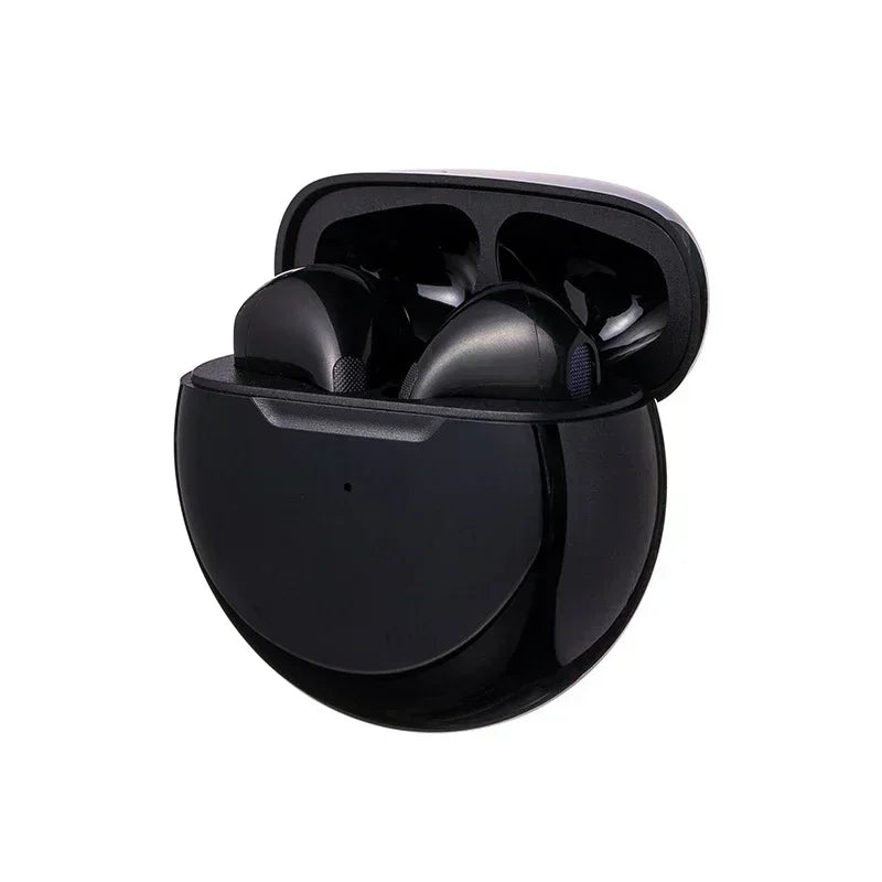 Fones de ouvido Bluetooth TWS com microfone, fone de ouvido sem fio para iPhone, Pro 6