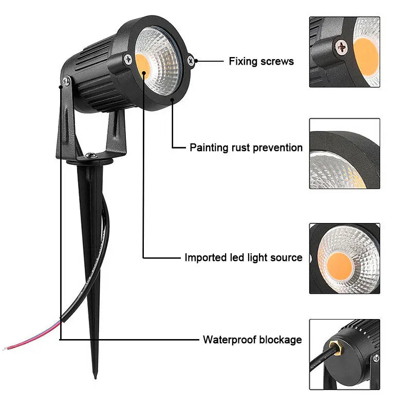 LED para jardim 6000k