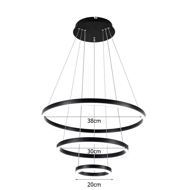lustre de teto em LED ajustável pendente , iluminação interior alto brilho para sala estar sala jantar quarto