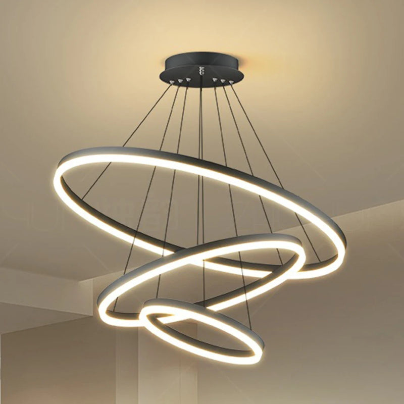 lustre de teto em LED ajustável pendente , iluminação interior alto brilho para sala estar sala jantar quarto