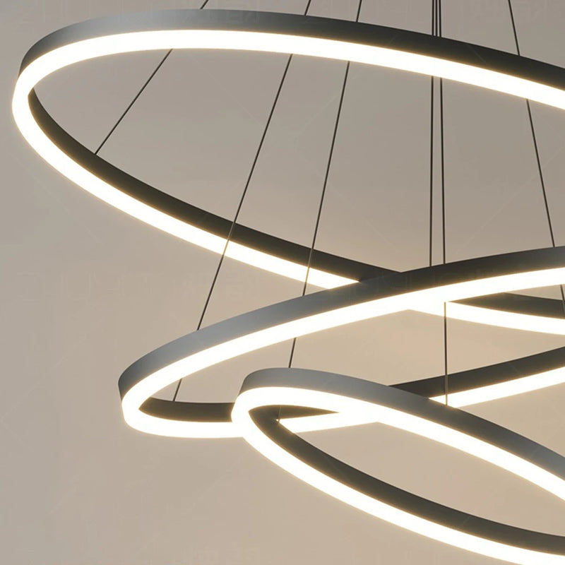 lustre de teto em LED ajustável pendente , iluminação interior alto brilho para sala estar sala jantar quarto