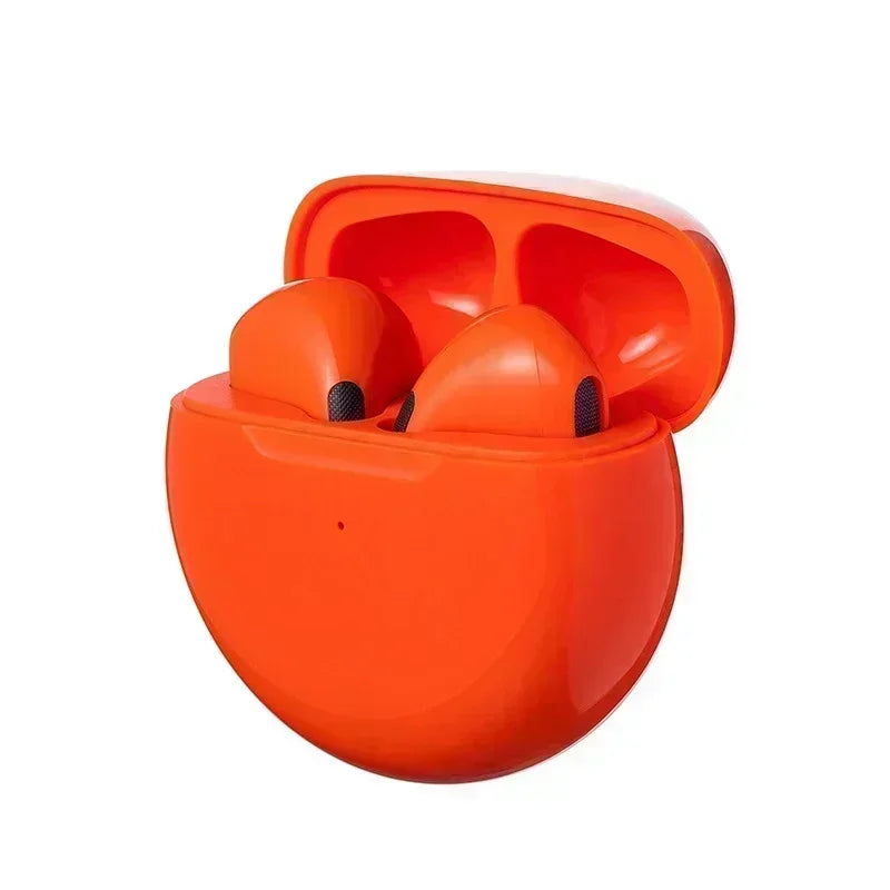 Fones de ouvido Bluetooth TWS com microfone, fone de ouvido sem fio para iPhone, Pro 6