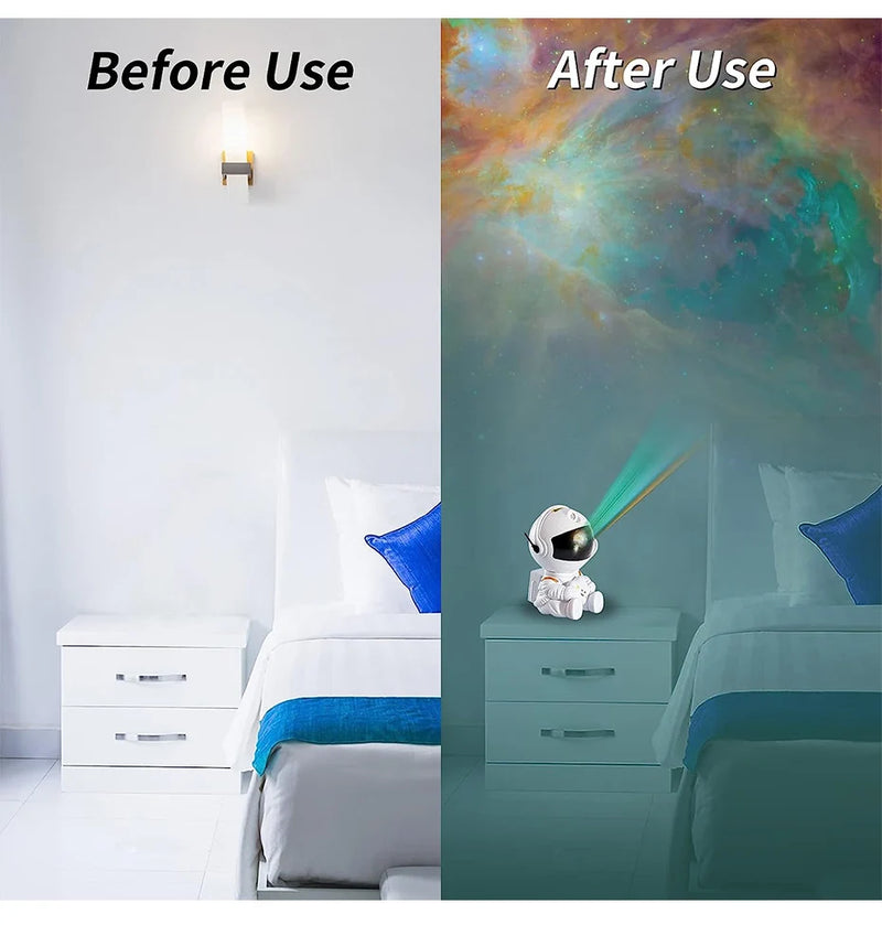 Projetor em LED estrela da galáxia, Luz de projeção do céu estrelado ,Lâmpada de projeção Decoração do quarto Nebulosa Luz noturna LED .