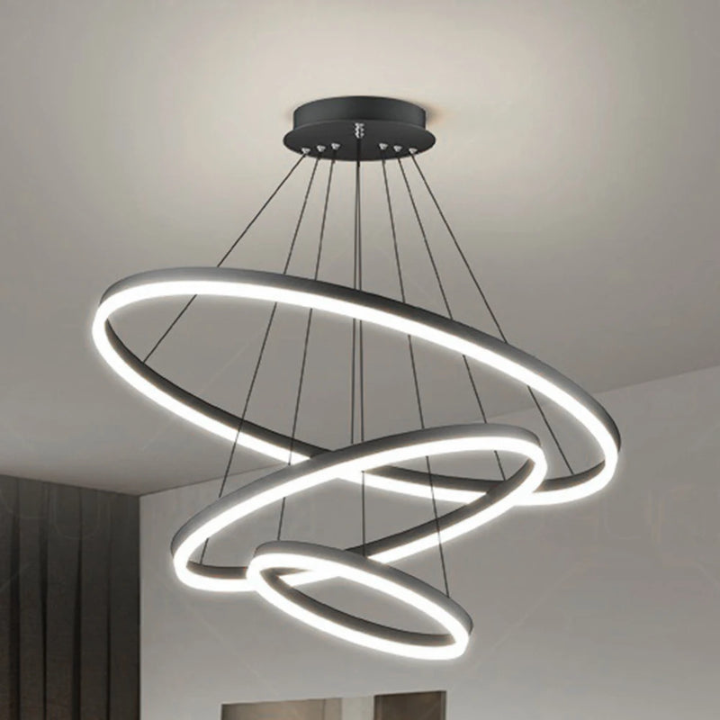 lustre de teto em LED ajustável pendente , iluminação interior alto brilho para sala estar sala jantar quarto