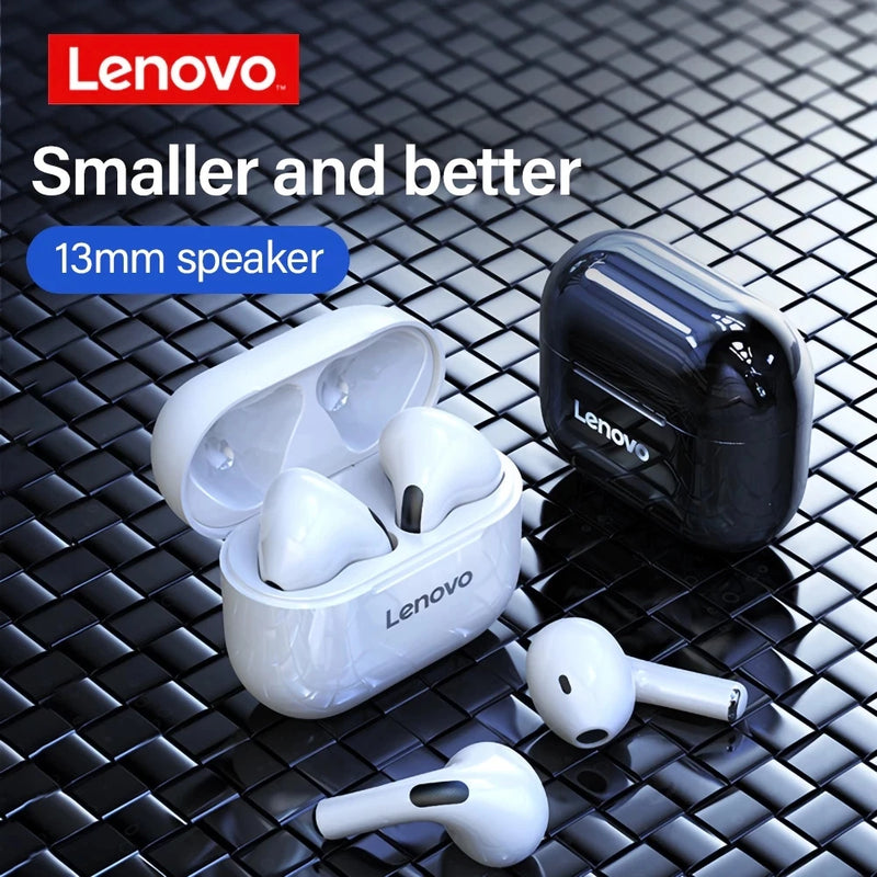 Lenovo-Fones De Ouvido Sem Fio De Redução De Ruído, LP40 Pro, LP40 TWS, Bluetooth 5.1, Controle De Toque, original.