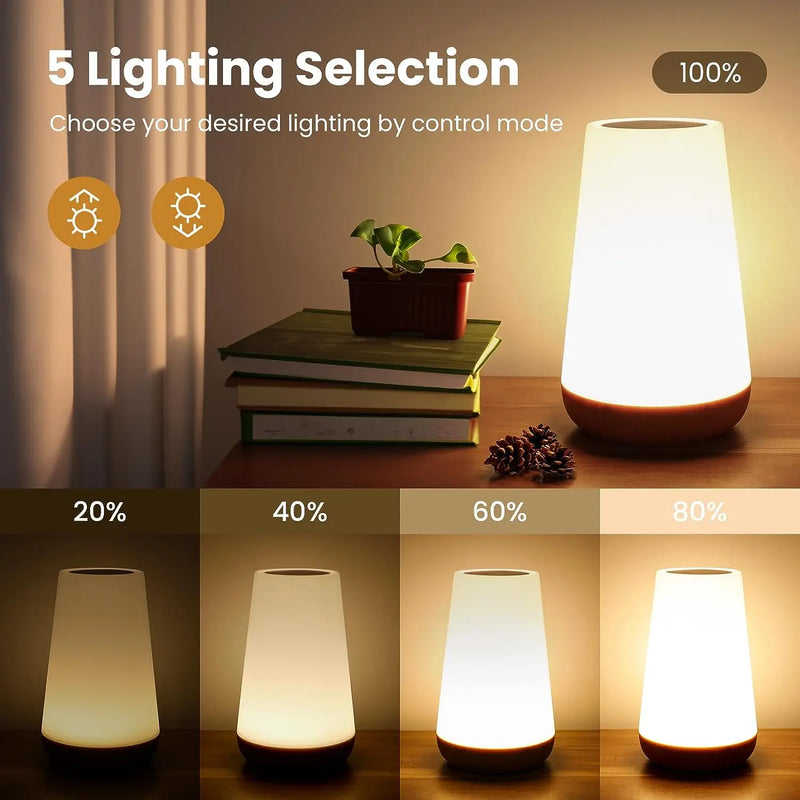 Abajur com luz LED RGB , carregamento USB