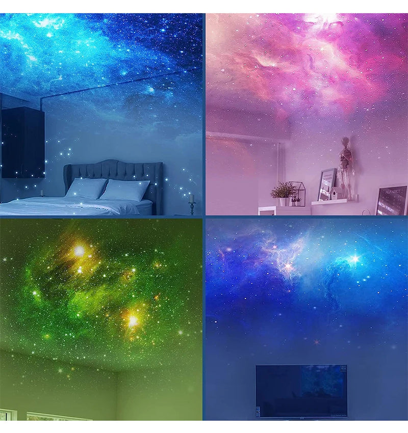 Projetor em LED estrela da galáxia, Luz de projeção do céu estrelado ,Lâmpada de projeção Decoração do quarto Nebulosa Luz noturna LED .