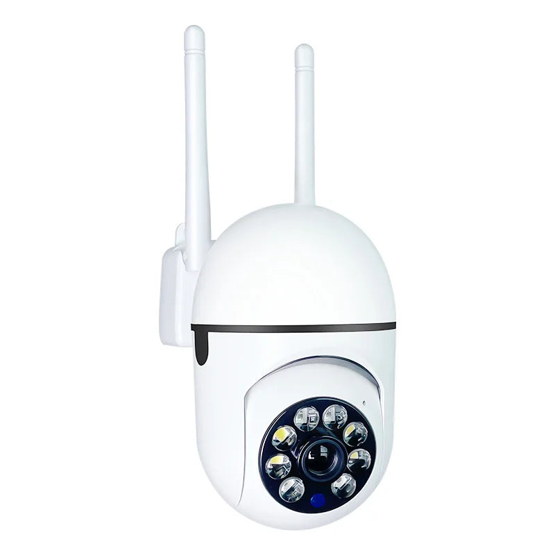 Câmera de vigilância de segurança sem fio ao ar livre, rastreamento humano AI, áudio bidirecional, câmera colorida noturna, 2MP, 1080p, Wi-Fi IP