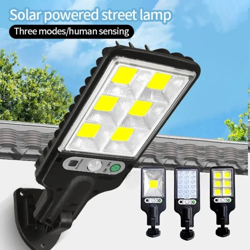 Refletor LED de parede com energia solar