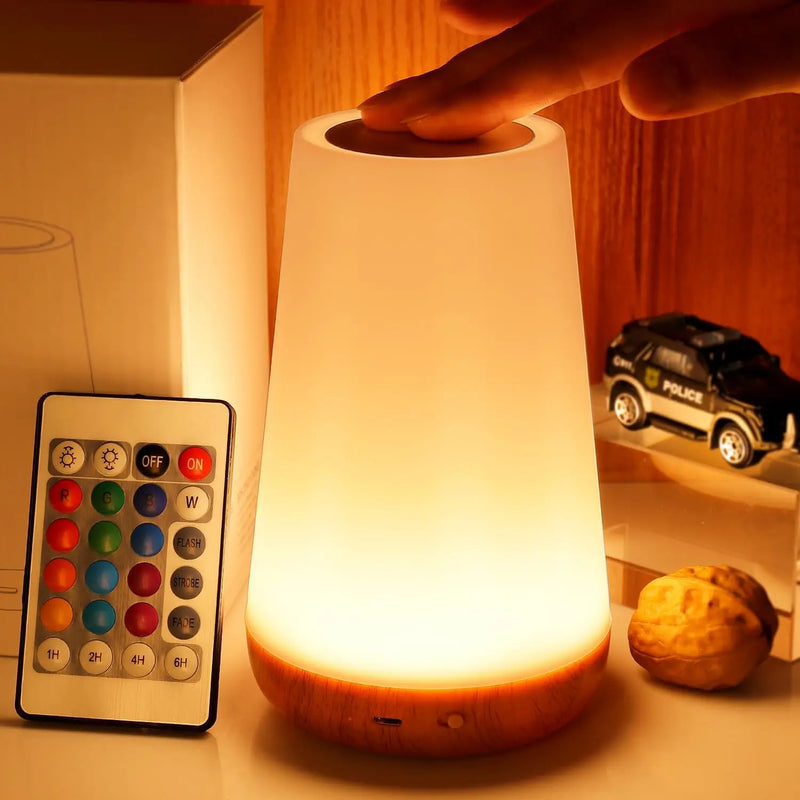 Abajur com luz LED RGB , carregamento USB