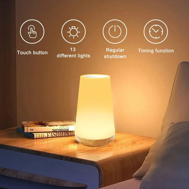 Abajur com luz LED RGB , carregamento USB